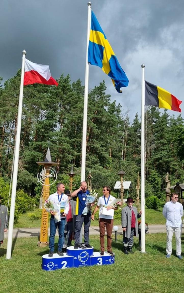 21. Szybowcowe Mistrzostwa Europy FAI na Litwie - podium w klasie Standard (fot. Łukasz Błaszczyk, Facebook)
