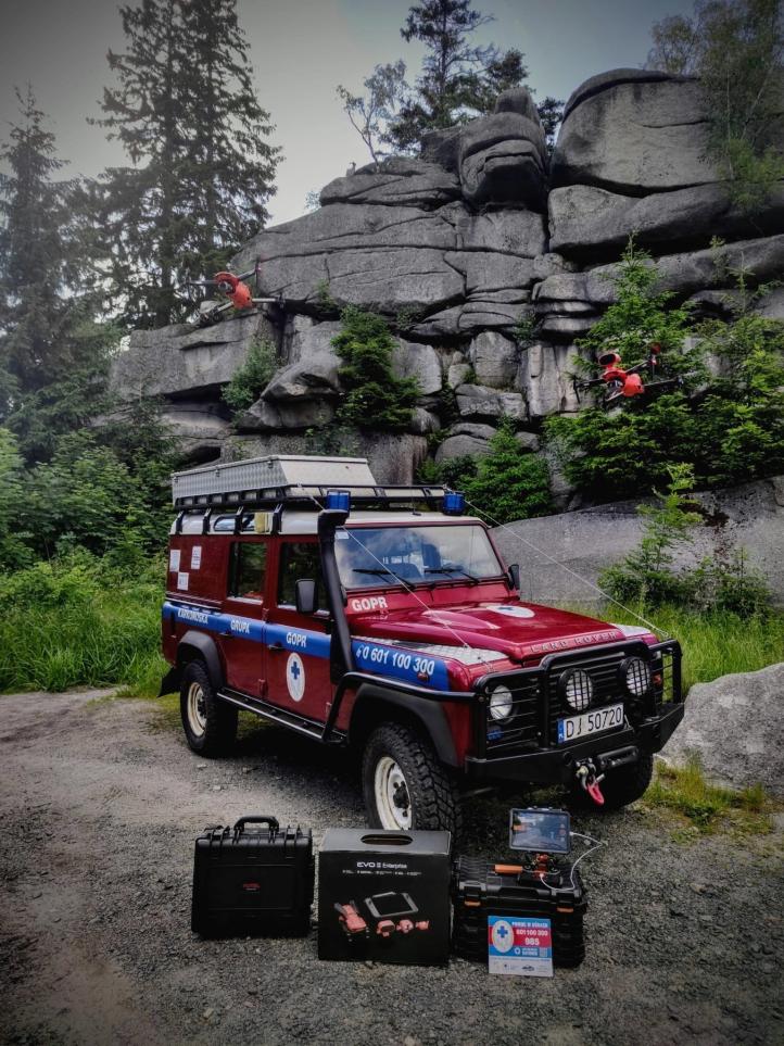 GOPR-owcy w Karkonoszach testowali drony ratownicze (fot. GOPR Karkonosze)
