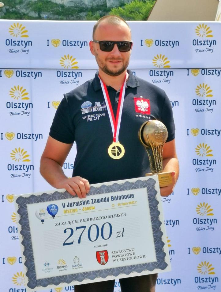 Mateusz Rękas zwycięzcą V Jurajskich Zawodach Balonowych (fot. Balonowa Jura, Facebook)