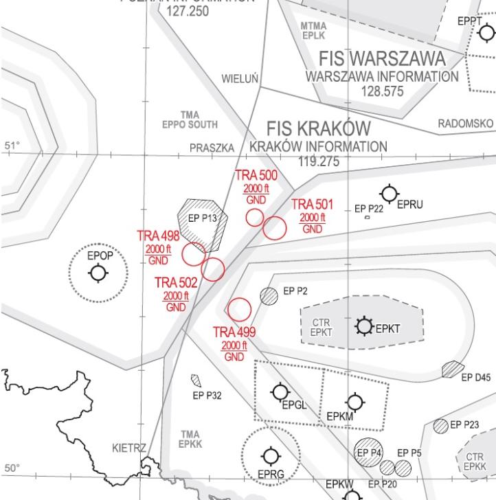 Strefy wydzielone w związku z ćwiczeniem wojskowym Wawelberg Bridges