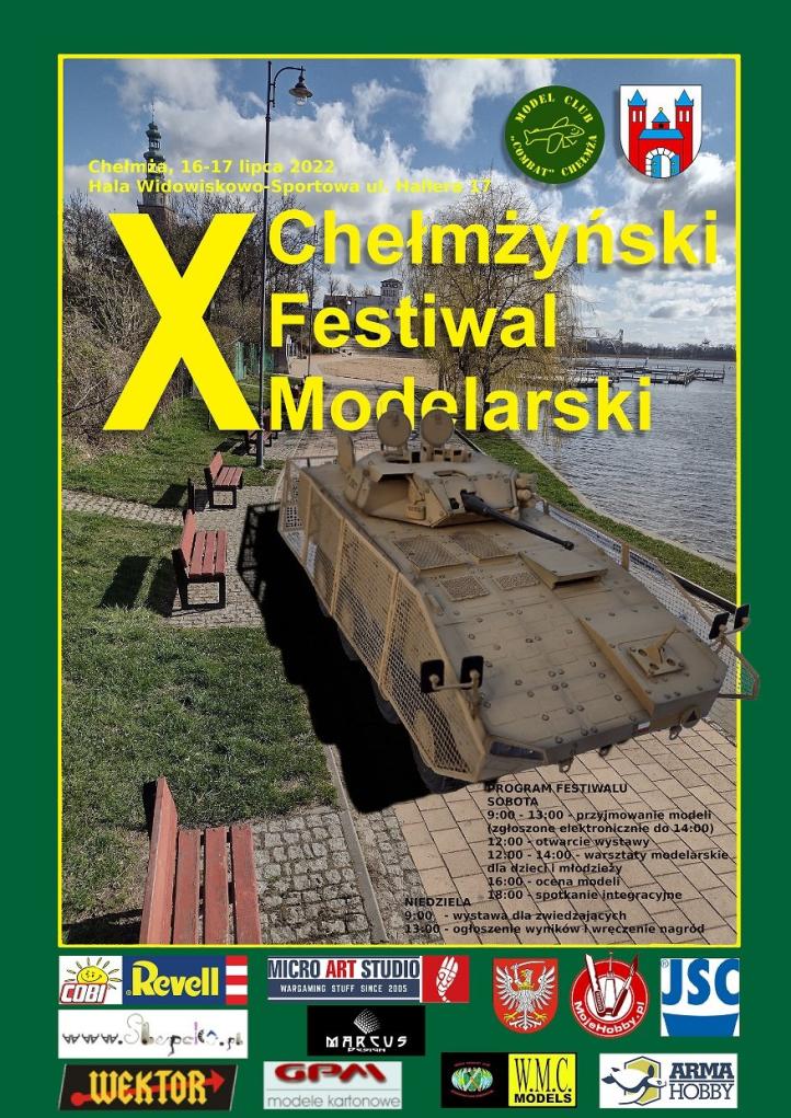 X Chełmżyński Festiwal Modelarski - plakat (fot. Modelarnia COMBAT z Chełmży)