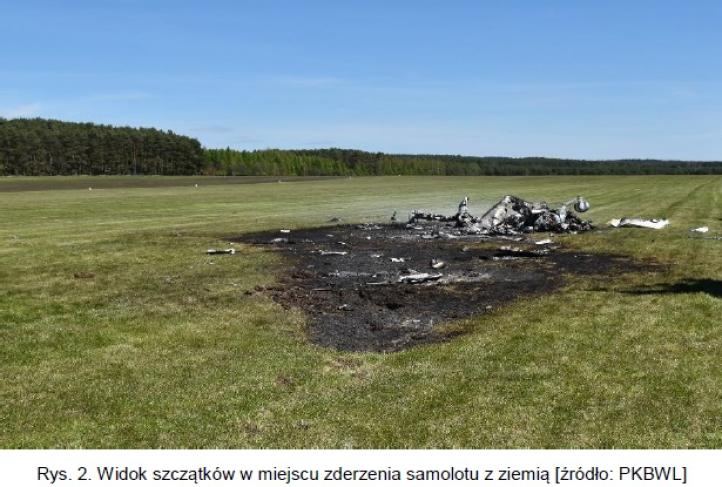 wypadek samolotu Tecnam na lotnisku EPZP