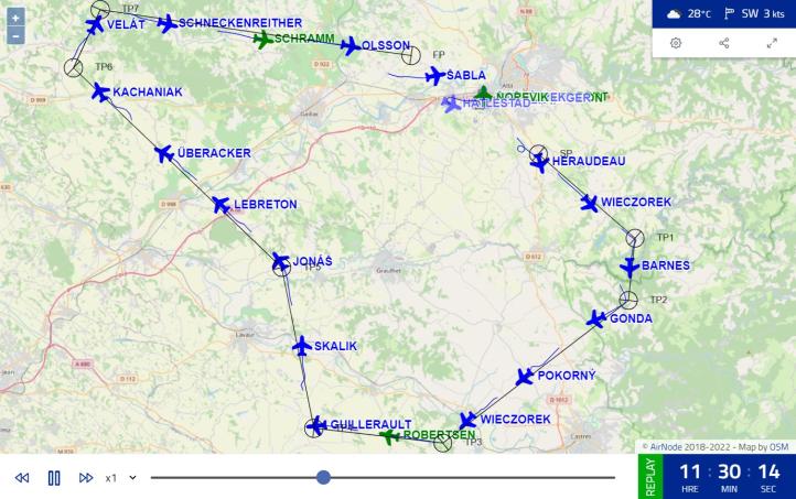 25 Mistrzostwa Świata w Lataniu Precyzyjnym - trzecia trasa nawigacyjna