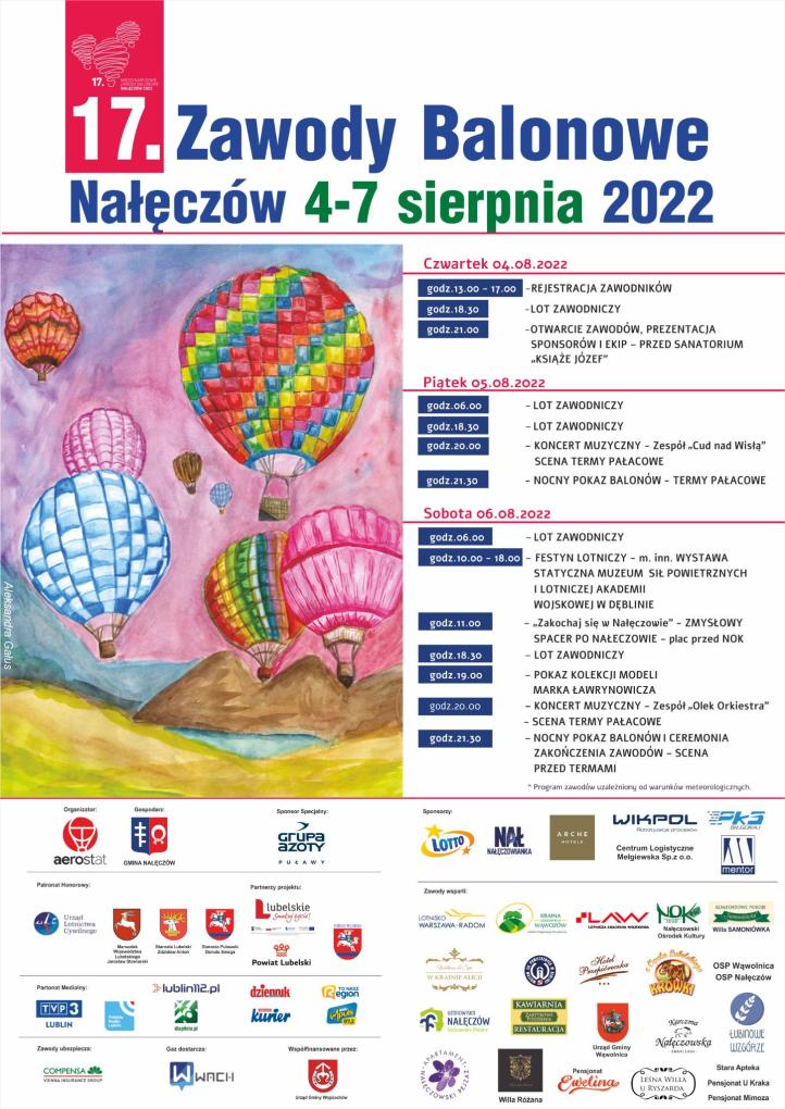 Zawody Balonowe w Nałęczowie - plakat (fot. Aerostat)