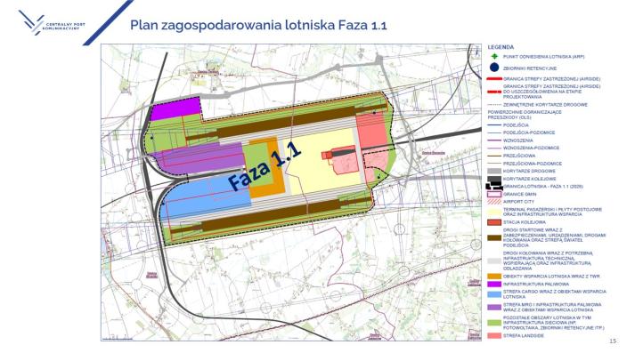 CPK - plan zagospodarowania lotniska - faza 1.1 (fot. CPK)