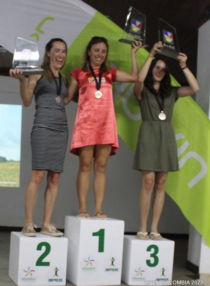 Otwarte Mistrzostwa Kolumbii w Roldanillo 2022 - podium w klasyfikacji kobiet (fot. airtribune.com)