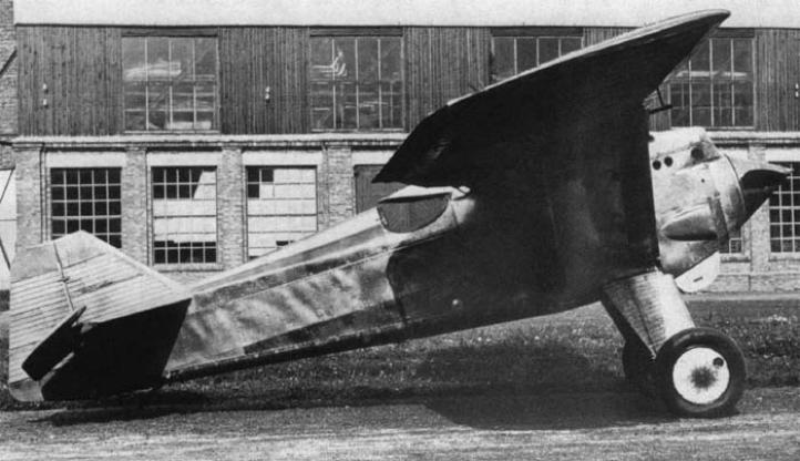 PZL P.1 - pierwszy prototyp z 1928 roku (fot. Unknown author, Domena publiczna, Wikimedia Commons)