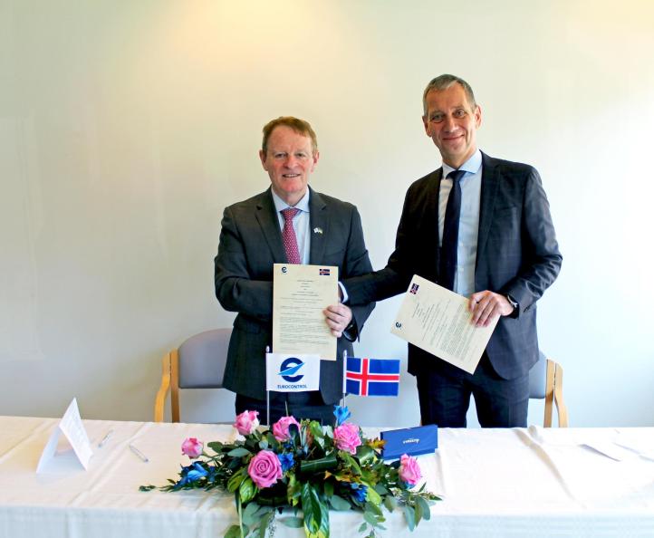 Podpisanie umowy pomiędzy Agencją Eurocontrol, a CAA Islandii