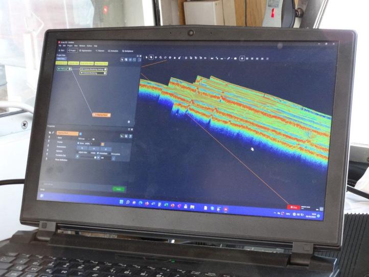 Poszukiwania fragmentów amerykańskiego B-17 na Zalewie Szczecińskim (fot. Muzeum Oręża Polskiego w Kołobrzegu)3