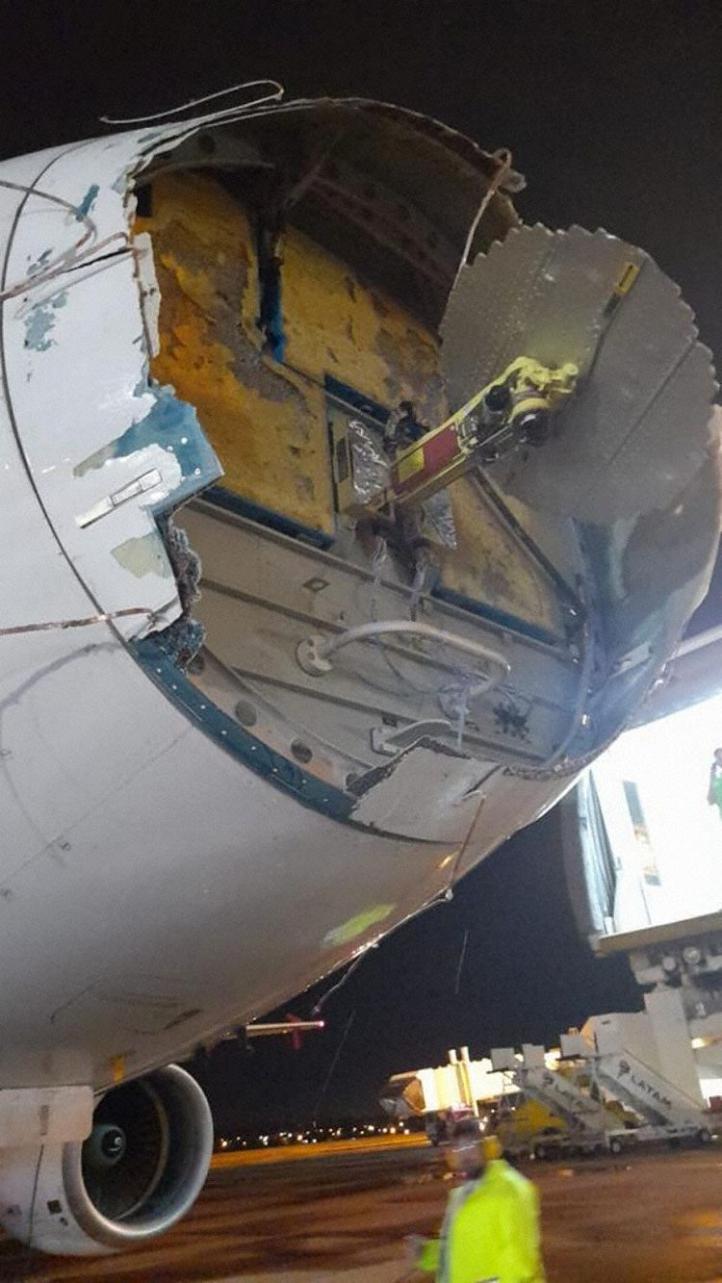 Uszkodzenia A320 linii LATAM po przelocie przez burzę