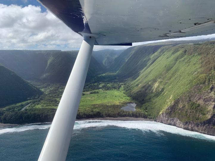 Samolotem GA na Hawajach - Dolina Waipi'o 