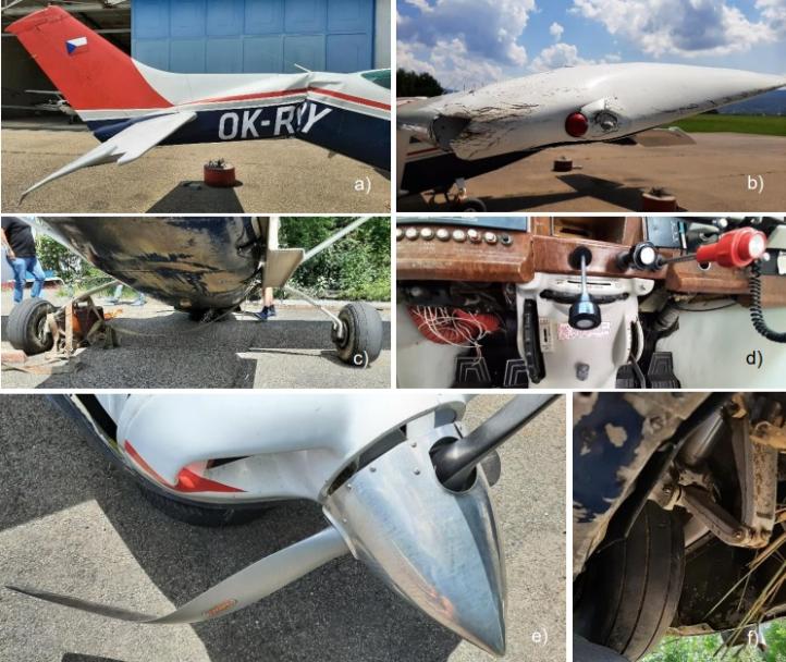 Wypadek samolotu Cessna TU206G na lotnisku w Bielsku Białej (EPBA), źródło PKBWL