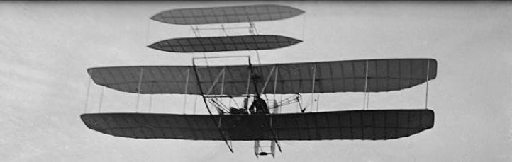 Flyer III (fot. Wilbur Wright, Domena publiczna, Wikimedia Commons)