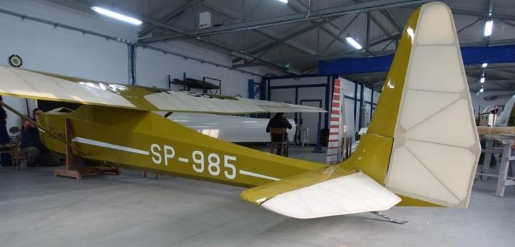IS-B Komar 49 - szybowiec po renowacji (fot. Muzeum Lotnictwa Polskiego)