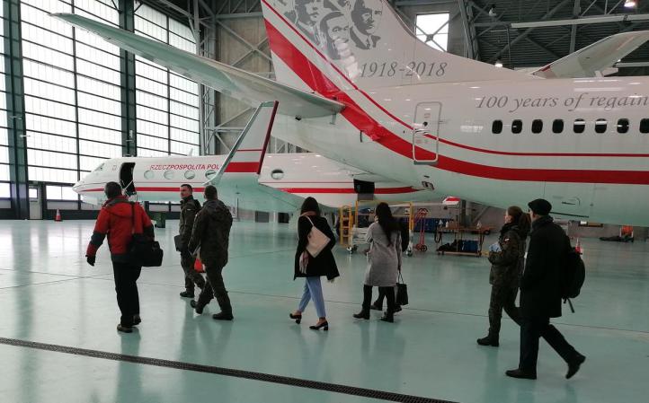 Spotkanie z przedstawicielami firmy Boeing Buisness Jet w 1.BLTr (fot. 1 Baza Lotnictwa Transportowego)2