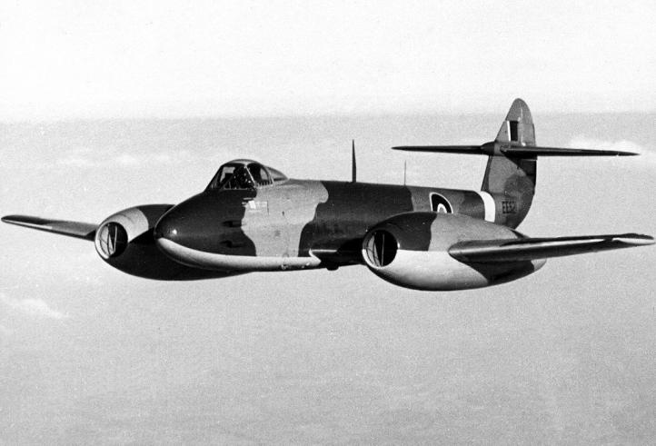 Gloster Meteor Mk III (fot. United Kingdom Government, Domena publiczna, Wikimedia Commons)