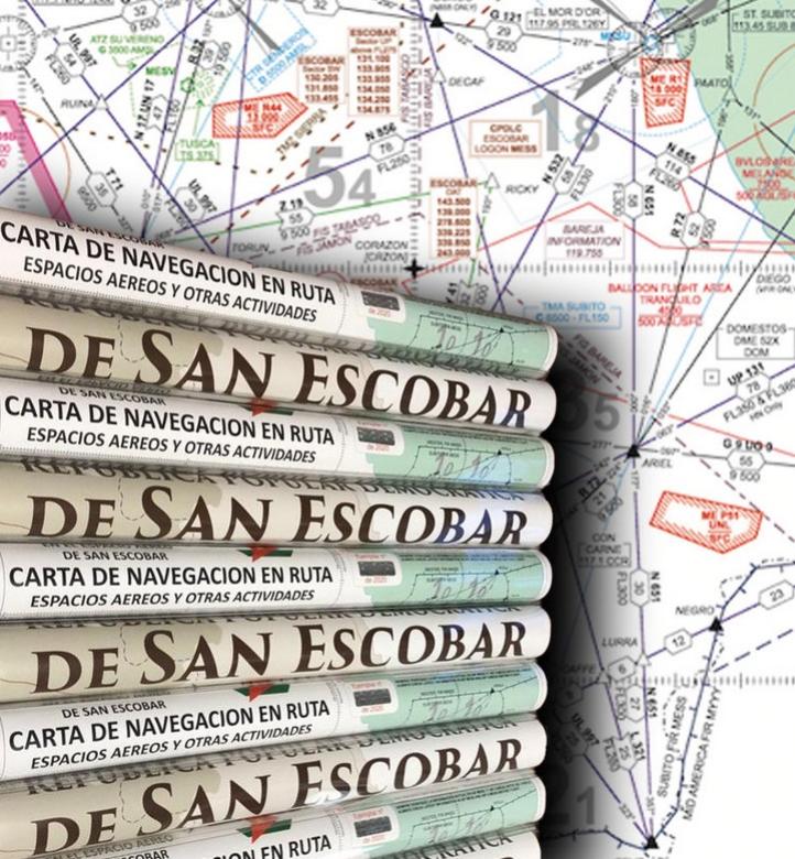 Mapa lotnicza państwa San Escobra - aukcja allegro WOŚP