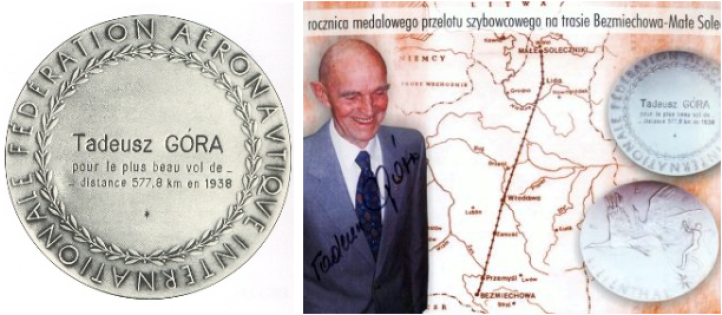 Medal Lilienthala i trasa lotu 24 maja 1938 roku
