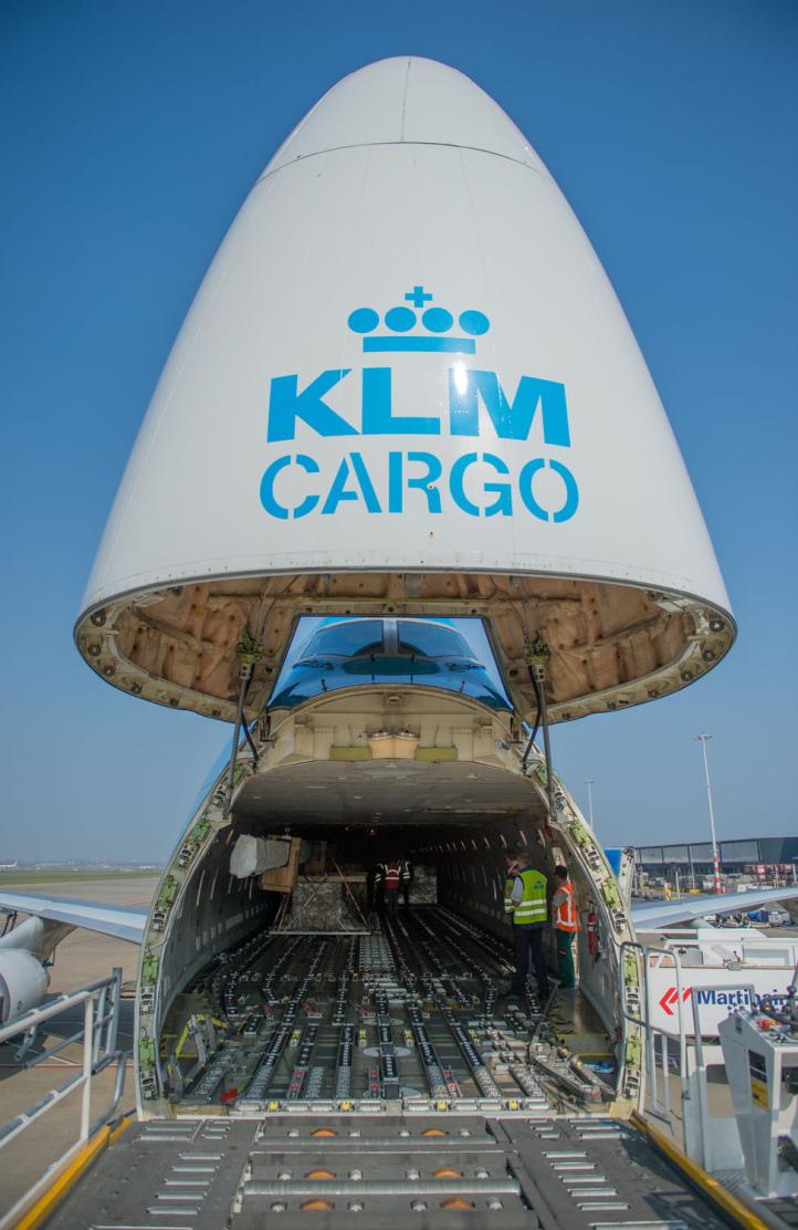 Samolot KLM cargo - widok z przodu (fot. Air France-KLM)