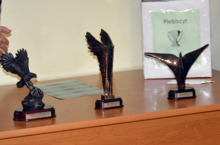 Statuetki Ikarów wręczane w plebiscycie na najlepszego pilota w Aeroklubie Radomskim (fot. Aeroklub Radomski)