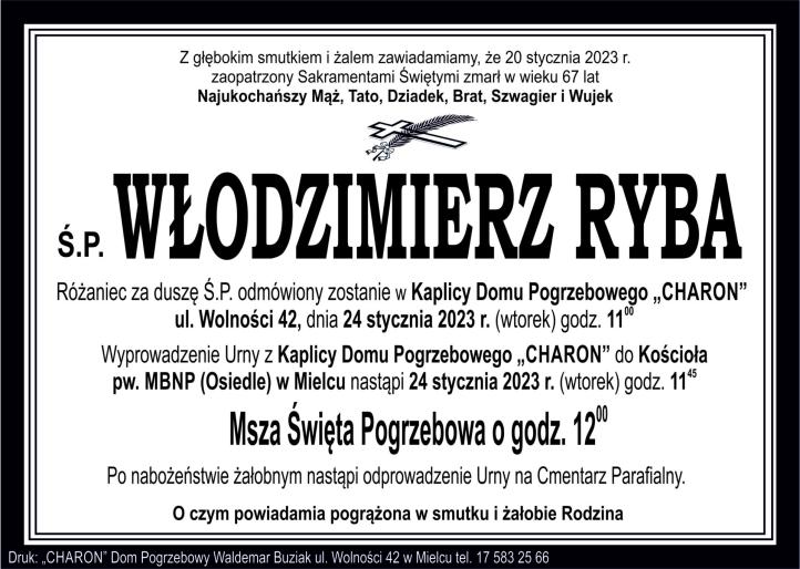 Włodzimierz Ryba - nekrolog