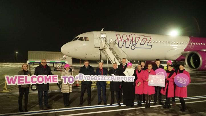 Wizz Air nowym przewoźnikiem na lotnisku w Bydgoszczy (fot. Port Lotniczy Bydgoszcz)