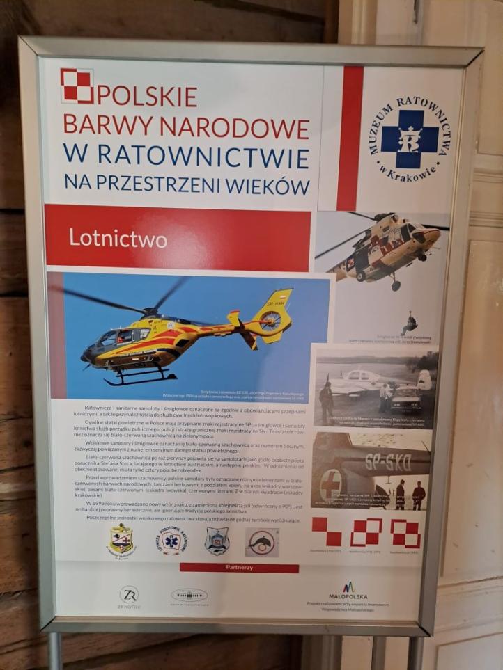 Wystawa "95 lat lotniczego pogotowia ratunkowego w Małopolsce" (fot. LPR)