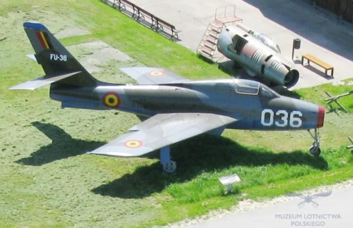 Republic F-84F Thunderstreak (fot. muzeumlotnictwa.pl)