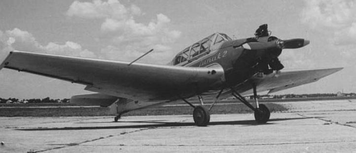 Samolot szkolno-treningowy LWD "Junak-2" (fot. archiwum samolotypolskie.pl)