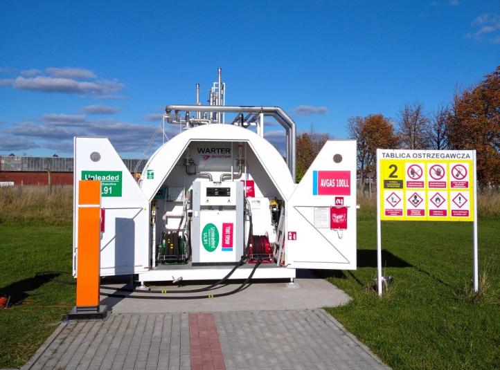Automatyczna stacja paliw Warter Aviation w Elblągu (fot. Warter Aviation)