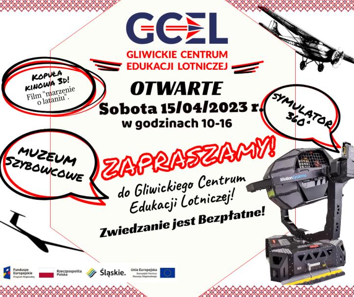 Gliwickie Centrum Edukacji Lotniczej - zaproszenie 15.04.2023 (fot. Aeroklub Gliwicki)