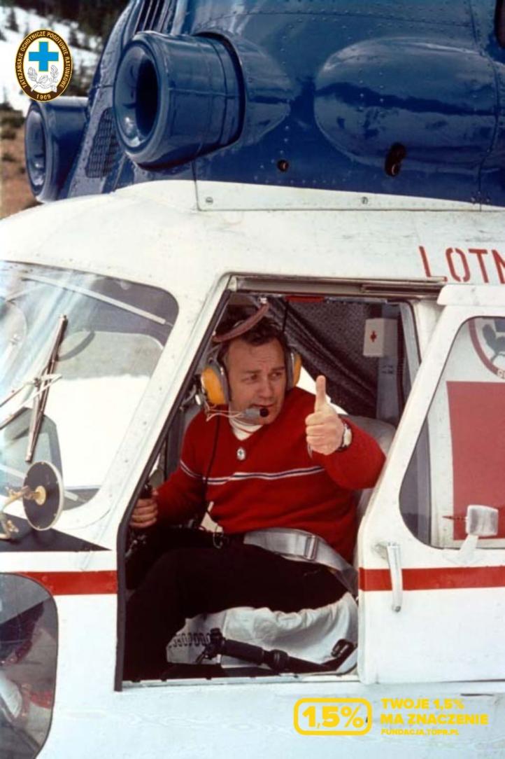 Kapitan Tadeusz Augustyniak w śmigłowcu Mi-2 (fot. TOPR)2