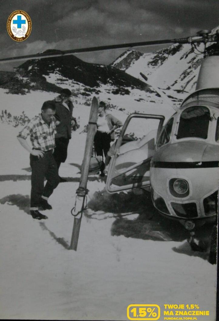 Pierwszy lot ratunkowy śmigłowcem SM-1, 16.04.1963r. (fot. TOPR)2