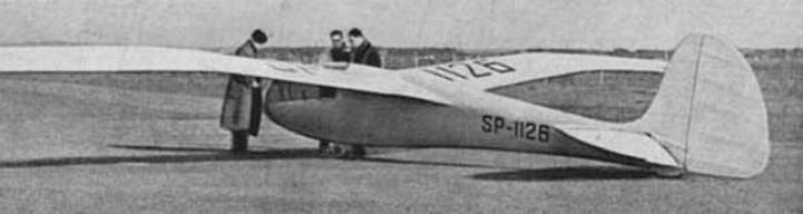 Prototyp szybowca PWS-102 (Źródło: archiwum samolotypolskie.pl)