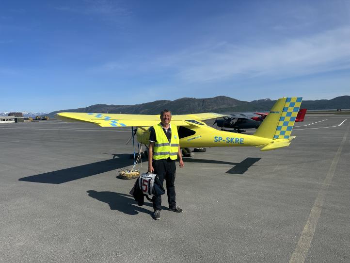 Heading North Cape samolotem ultralekkim