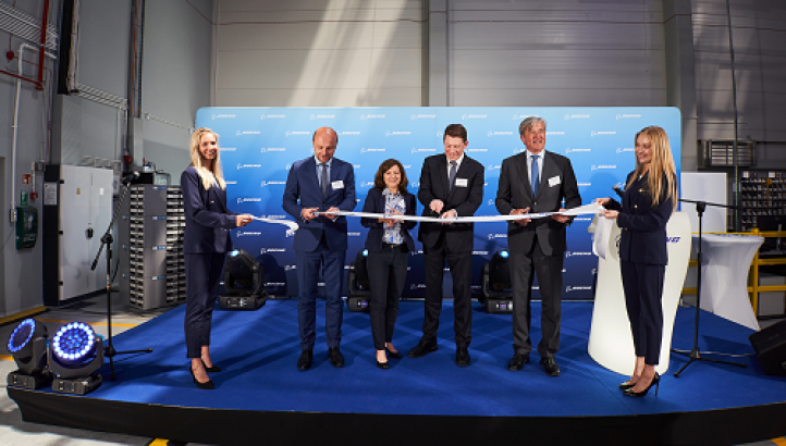 Otwarcie centrum dystrybucyjnego części Boeinga w Zaczerniu k. Rzeszowa (fot. Boeing)