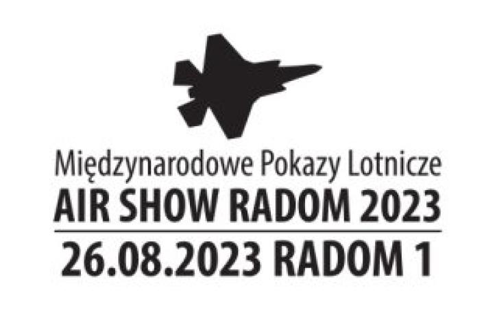 Air Show Radom 2023 - datownik okolicznościowy (fot. Poczta Polska)
