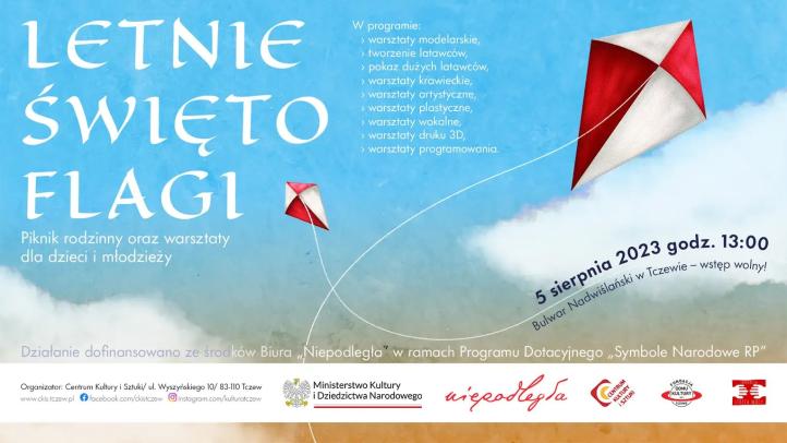 Letnie Święto Flagi - piknik rodzinny w Tczewie - plakat (fot. Centrum Kultury i Sztuki w Tczewie)