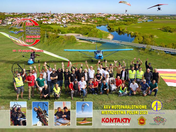 XXIV Mikrolotowe Mistrzostwa Podlaskiego KONTAKTY 2023 - grupa (fot. FotoGabs)