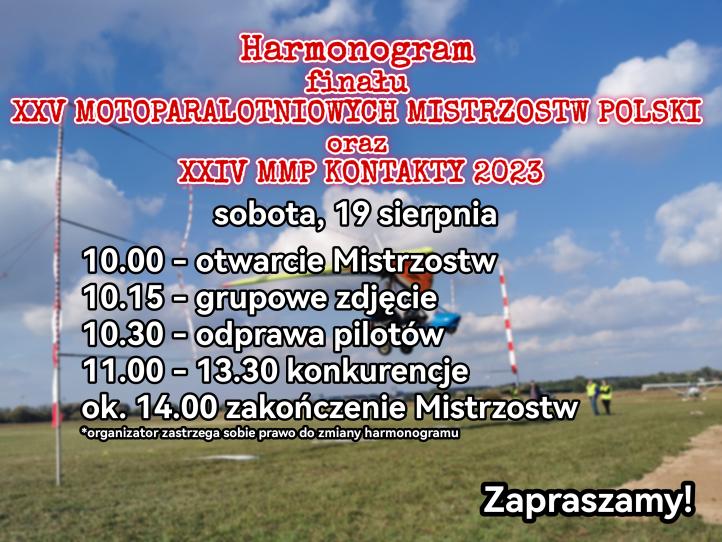 XXV Motoparalotniowe Mistrzostwa Polski w Łomży - harmonogram na 19 sierpnia