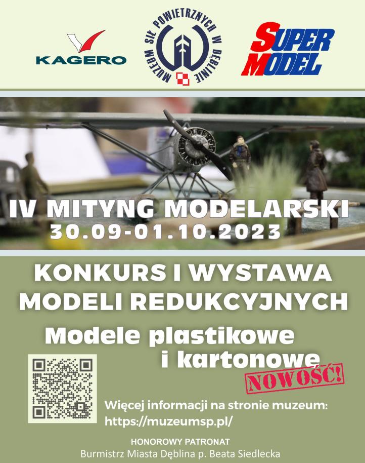 IV Ogólnopolski Miting Modelarski w Dęblinie - plakat (fot. Muzeum Sił Powietrznych w Dęblinie)