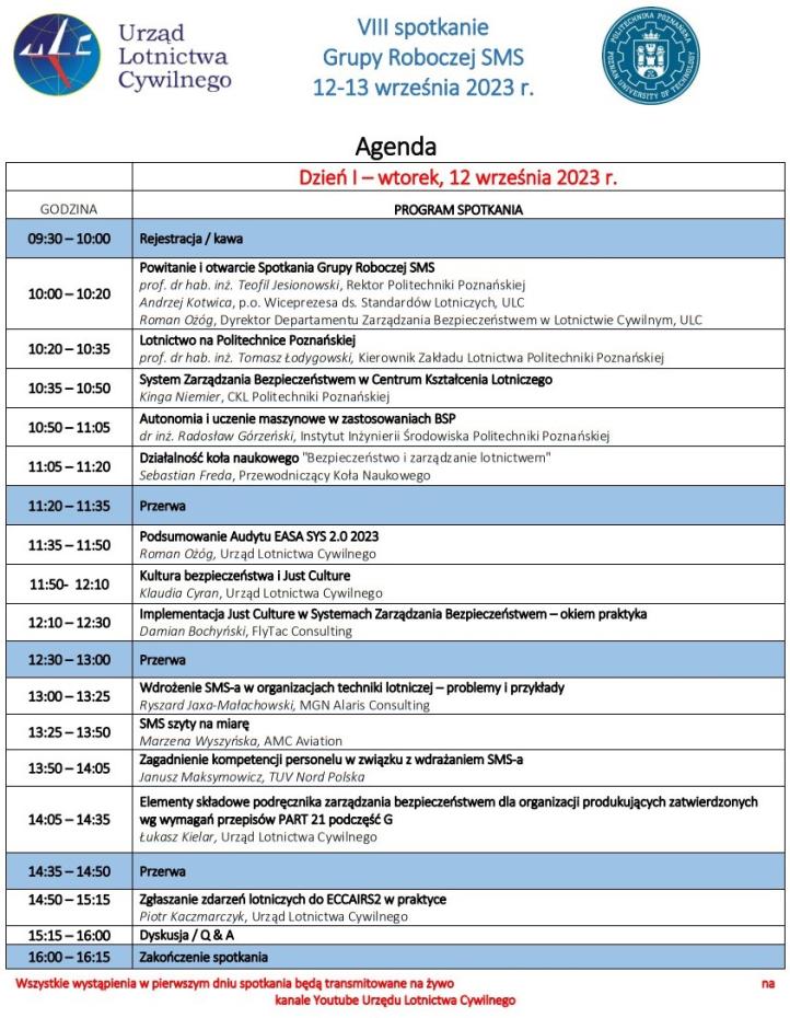 ULC - agenda 12.09.2023