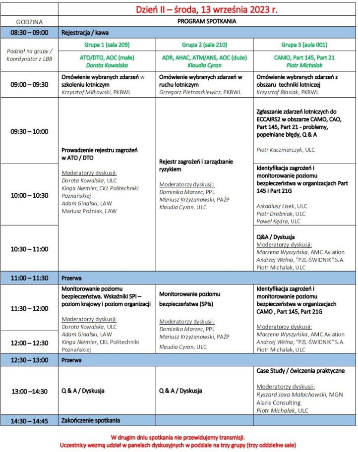 ULC - agenda 13.09.2023