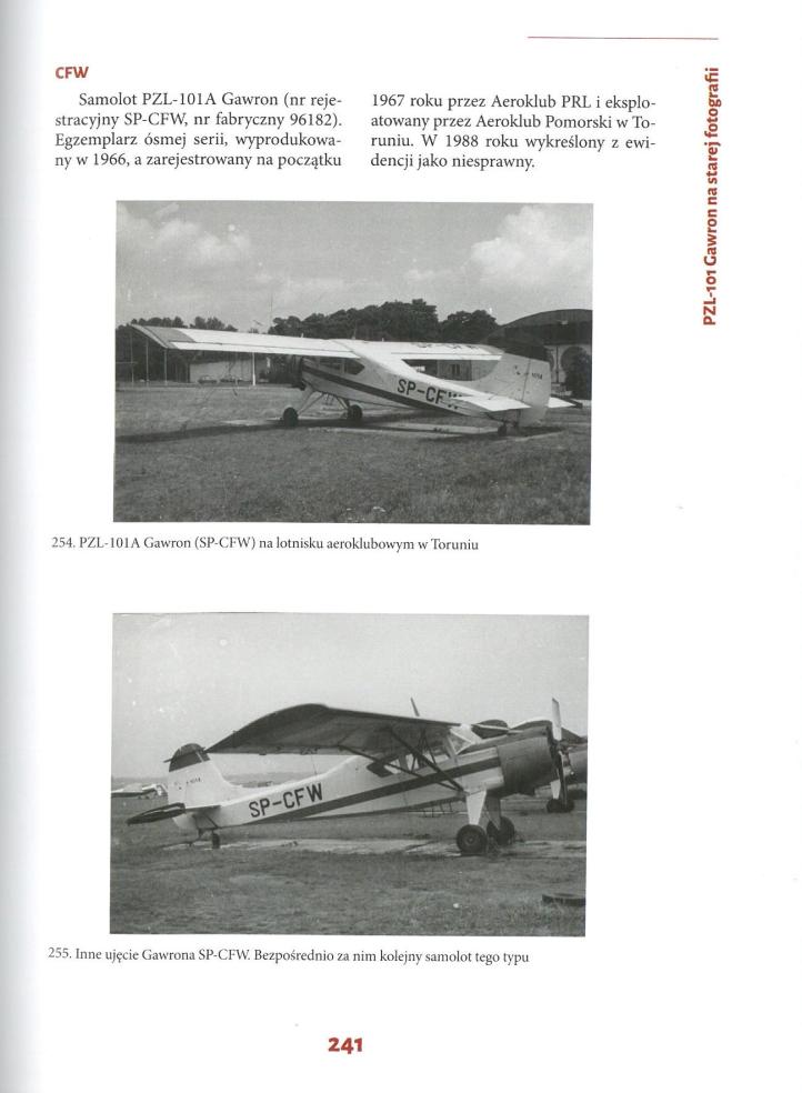 PZL-101 Gawron we wspomnieniach agrolotników - strona z książki5