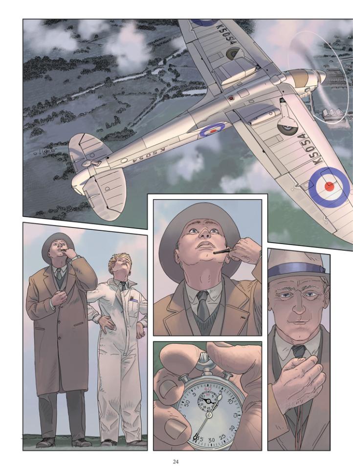 Skrzydlate legendy - Spitfire - strona komiksu (fot. Wydawnictwo Scream Comics)4