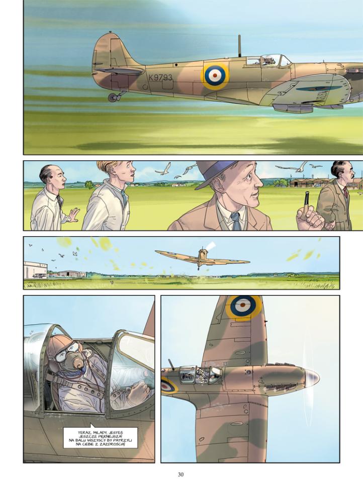 Skrzydlate legendy - Spitfire - strona komiksu (fot. Wydawnictwo Scream Comics)5