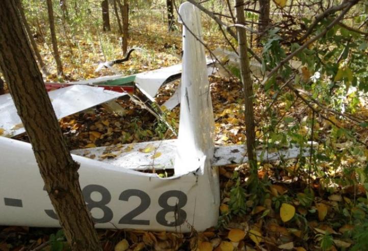 Wypadek szybowca MDM-1 „Fox” na lotnisku Rudniki koło Częstochowy, fot. PKBWL