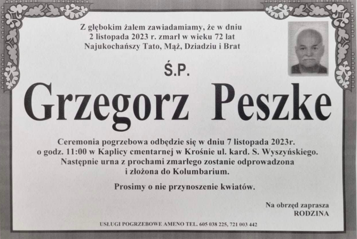 Grzegorz Peszke, klepsydra