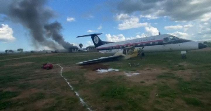 Wypadki na pasie startowym lotniska Kikoboga w Tanzanii, fot. avherald