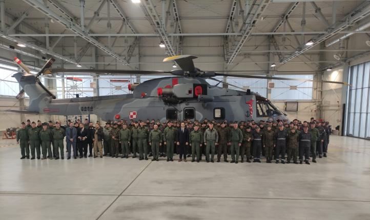 AW101 w 44. Brygadzie Lotnictwa Marynarki Wojennej w Darłowie (fot. Leonardo)